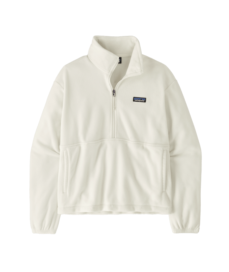 W'S MICRO D 1/2 ZIP FLEECE — Blanc