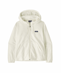 W'S MICRO D FLEECE HOODY — Blanc