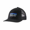 P-6 LOGO LOPRO TRUCKER HAT — Noir
