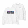M'S L/S P-6 LOGO RESPONSIBLE TEE — Blanc
