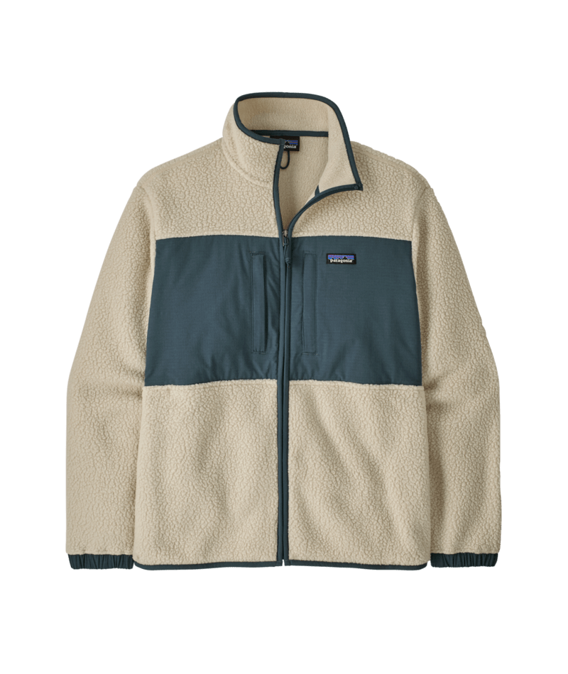 M's Retro Pile Patch Jkt — Beige-Bleu