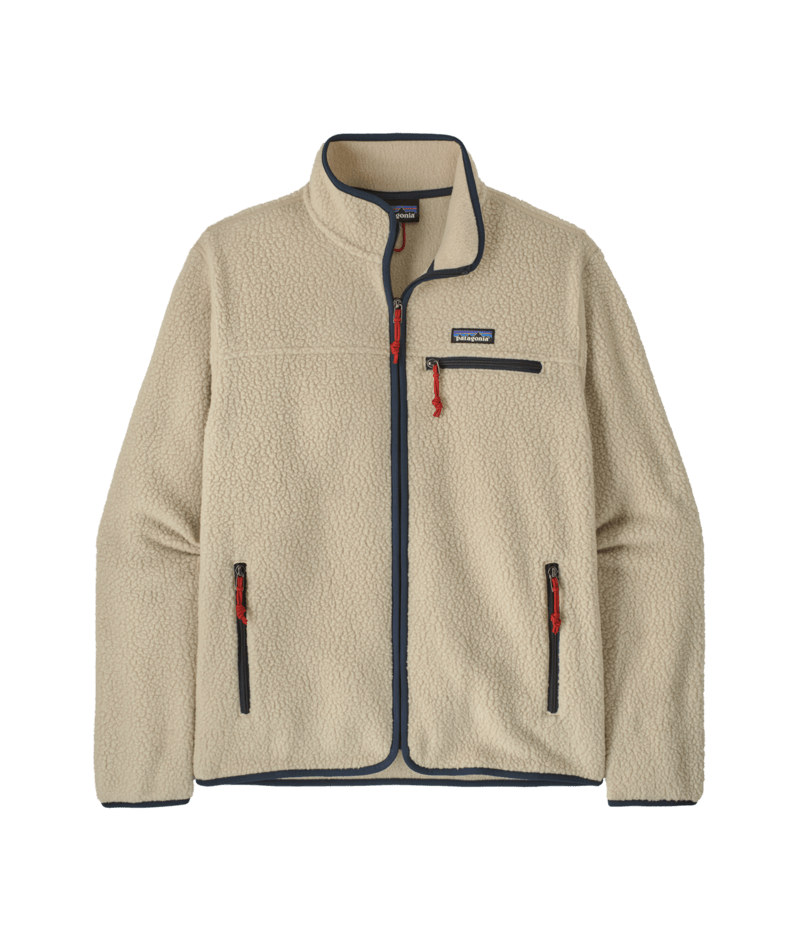 M'S RETRO PILE JKT — Beige-Bleu