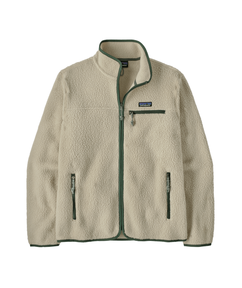 M'S RETRO PILE JKT — Beige-Vert