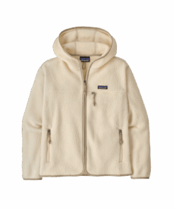 W'S RETRO PILE HOODY — Beige