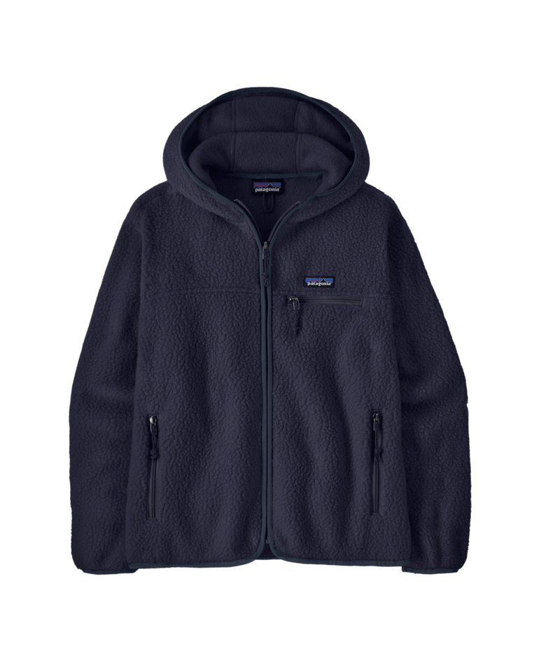 W'S RETRO PILE HOODY — Marine