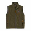 M'S RETRO PILE vest — Kaki