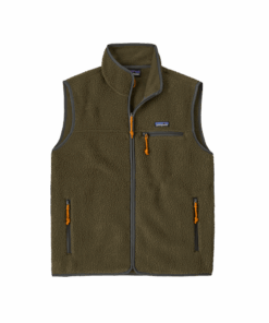 M'S RETRO PILE vest — Kaki
