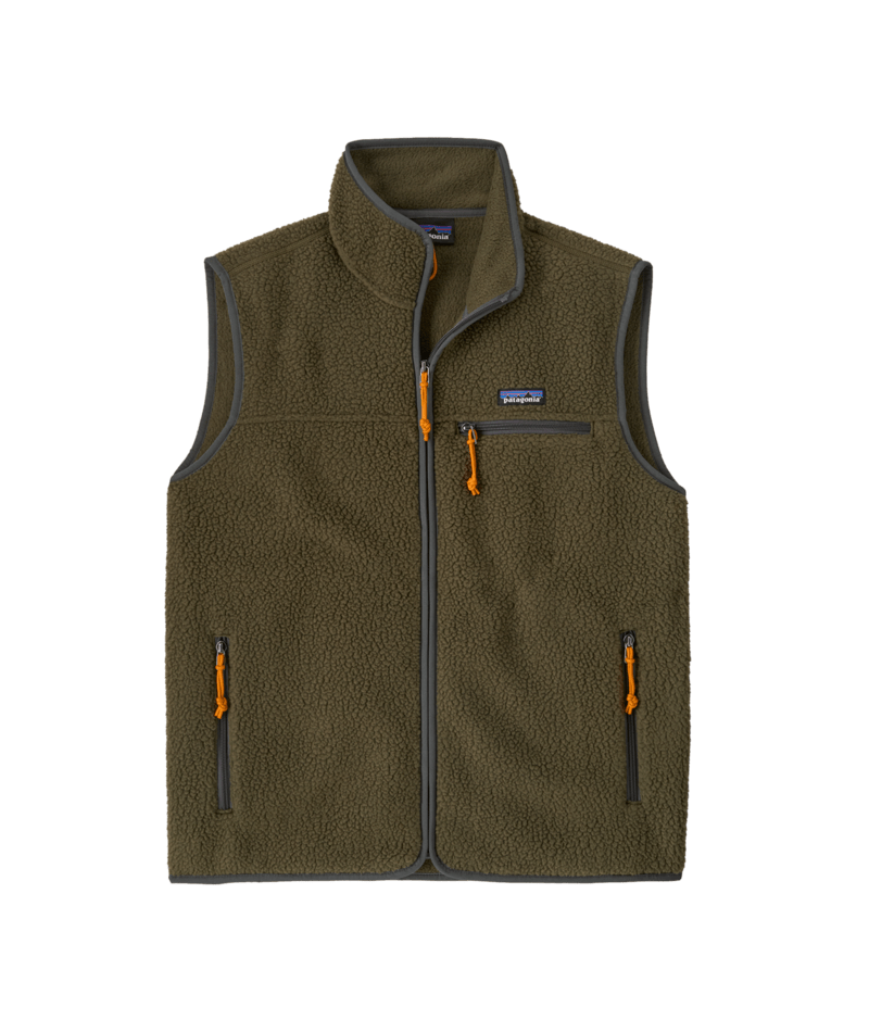 M'S RETRO PILE vest — Kaki