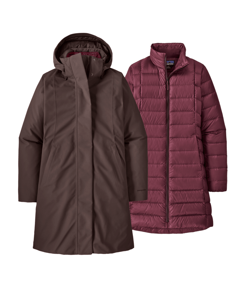 W'S TRES 3-IN-1 PARKA — Mauve