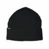 FISHERMANS ROLLED BEANIE — Noir