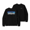 M'S L/S P-6 LOGO RESPONSIBLE TEE — Noir