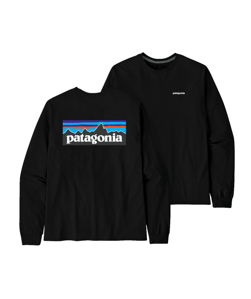 M'S L/S P-6 LOGO RESPONSIBLE TEE — Noir