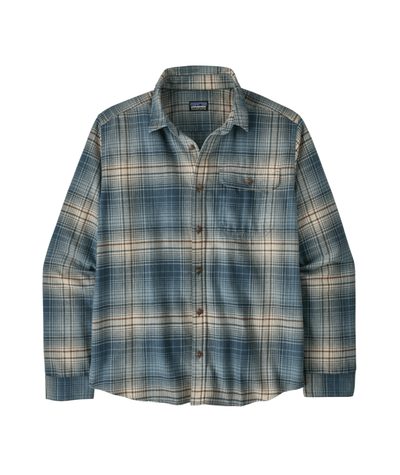 M'S L/S LW FJORD FLANNEL SHIRT — Bleu-Beige