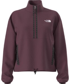 W TNF FLEESKI 1/4 ZIP PO — Bordeaux