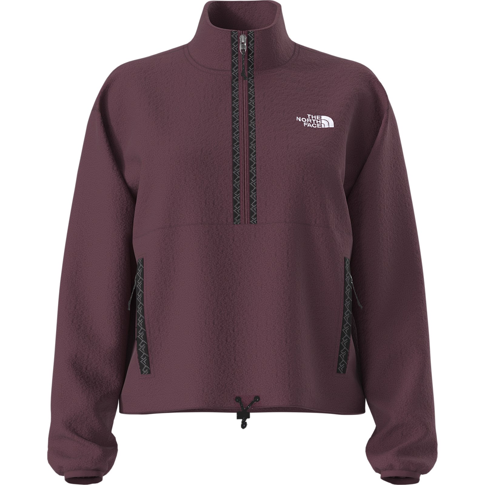 W TNF FLEESKI 1/4 ZIP PO — Bordeaux
