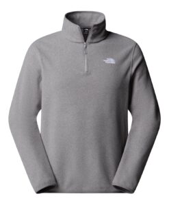 M GLCR FLC 1/4 ZIP JKT — Gris