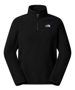 M GLCR FLC 1/4 ZIP JKT — Noir