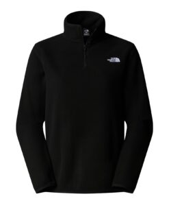 W GLACIER FLC 1/4 ZIP JKT — Noir