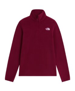 W GLACIER FLC 1/4 ZIP JKT — Bordeaux