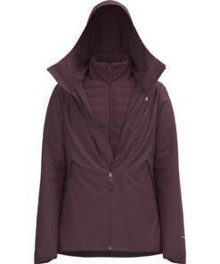 W CARTO MONO TRI HD JKT — Bordeaux