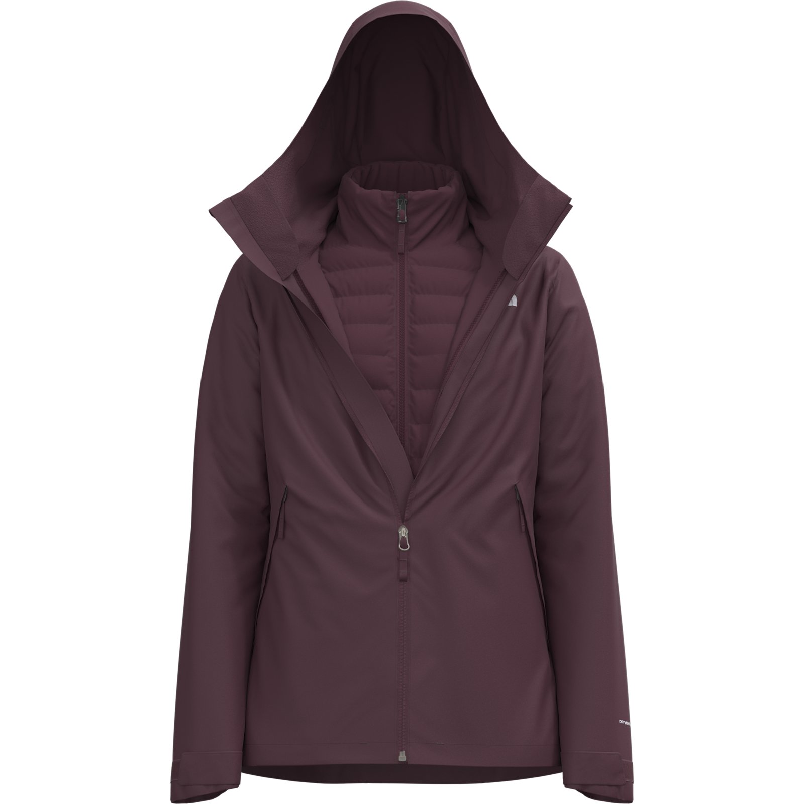 W CARTO MONO TRI HD JKT — Bordeaux