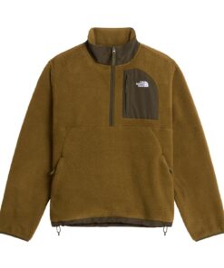 M YUMIORI OFF PEAK 1/2 ZIP JKT — Kaki