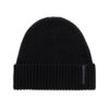 WOOL BLEND BEANIE — Noir