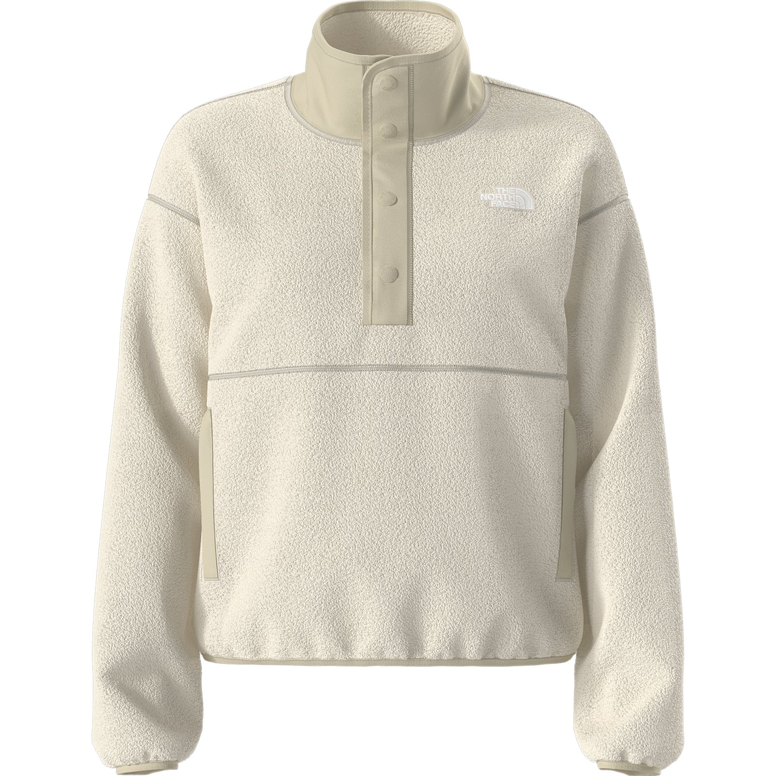 W CRAGMONT SNAP 1/2 FLEE JKT — Creme